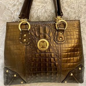 Metrocity croc satchel